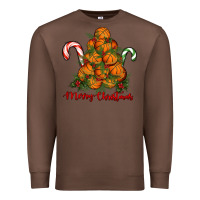 Chestnut Merry Christmas Basketball Premium Sweatshirt - RanaPortraitStore