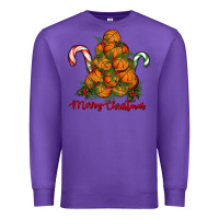 Purple Merry Christmas Basketball Premium Sweatshirt - RanaPortraitStore