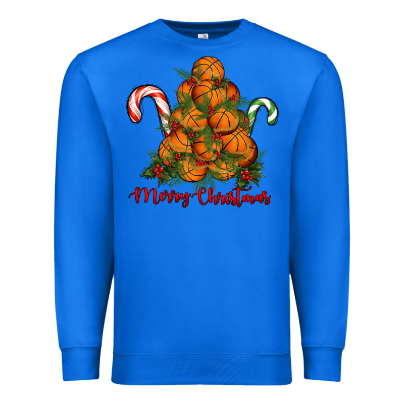 Merry Christmas Basketball Premium Sweatshirt by RanaPortraitStore | Teevron
