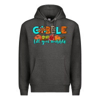 Charcoal Heather gobble till you wobble Premium Hoodie - AdoDesignShop