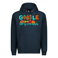 Navy gobble till you wobble Premium Hoodie - AdoDesignShop