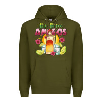 Army Green the three amigos Premium Hoodie - JahusDesignShop