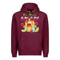Burgundy the three amigos Premium Hoodie - JahusDesignShop