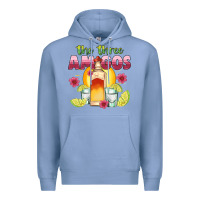Colony Blue the three amigos Premium Hoodie - JahusDesignShop