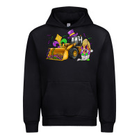 Black mardi gras gnome bulldozer Urban Hoodie - JahusDesignShop