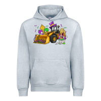 Heather Grey mardi gras gnome bulldozer Urban Hoodie - JahusDesignShop