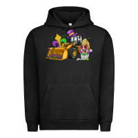 Pigment Black mardi gras gnome bulldozer Urban Hoodie - JahusDesignShop