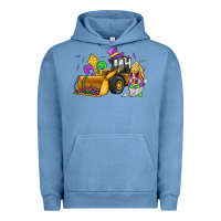 Pigment Pebble Blue mardi gras gnome bulldozer Urban Hoodie - JahusDesignShop