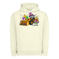 Pigment Pistachio mardi gras gnome bulldozer Urban Hoodie - JahusDesignShop