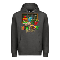 Charcoal Heather history teacher Premium Hoodie - AdoDesignShop