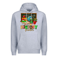 Heather Grey history teacher Premium Hoodie - AdoDesignShop