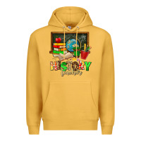 Mustard history teacher Premium Hoodie - AdoDesignShop