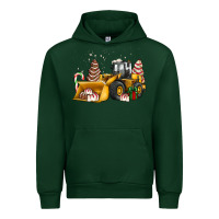 Forest Green little debbie tree cakes bulldozer Urban Hoodie - JahusDesignShop