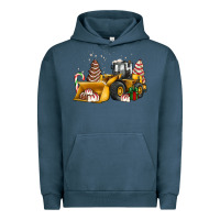 Pigment Midnight Navy little debbie tree cakes bulldozer Urban Hoodie - JahusDesignShop