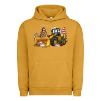 Pigment Peanut Butter little debbie tree cakes bulldozer Urban Hoodie - JahusDesignShop