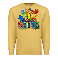 Antique Gold softball support squad autism Premium Sweatshirt - Zillion Design Studio