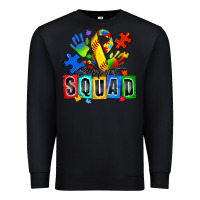Black softball support squad autism Premium Sweatshirt - Zillion Design Studio