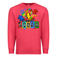 Cardinal softball support squad autism Premium Sweatshirt - Zillion Design Studio