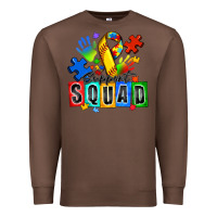 Chestnut softball support squad autism Premium Sweatshirt - Zillion Design Studio