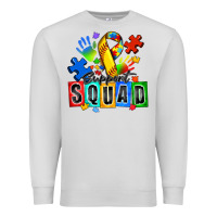 Dove Grey softball support squad autism Premium Sweatshirt - Zillion Design Studio
