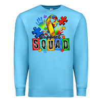 Ocean Blue softball support squad autism Premium Sweatshirt - Zillion Design Studio