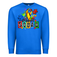True Royal softball support squad autism Premium Sweatshirt - Zillion Design Studio