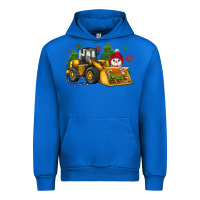 Cobalt christmas bulldozer snowman Urban Hoodie - JahusDesignShop