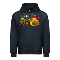 Navy christmas bulldozer snowman Urban Hoodie - JahusDesignShop