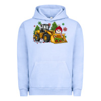 Pigment Grape Ice christmas bulldozer snowman Urban Hoodie - JahusDesignShop