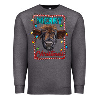 Charcoal Heather Merry Christmas Calf Premium Sweatshirt - RanaPortraitStore