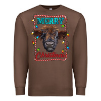 Chestnut Merry Christmas Calf Premium Sweatshirt - RanaPortraitStore