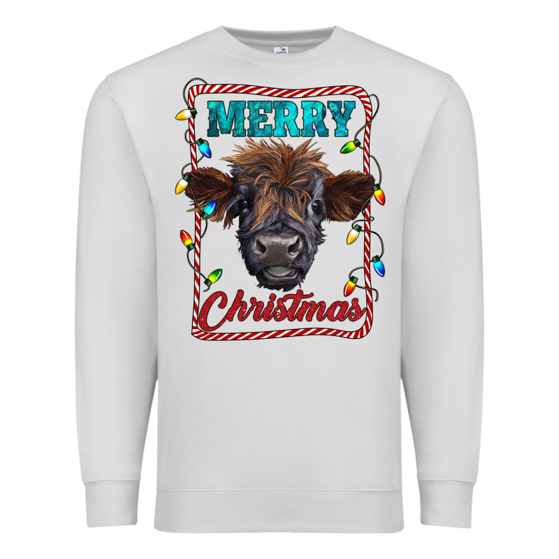 Merry Christmas Calf Premium Sweatshirt by RanaPortraitStore | Teevron
