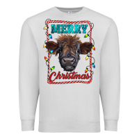 Dove Grey Merry Christmas Calf Premium Sweatshirt - RanaPortraitStore