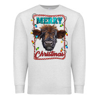 Oatmeal Heather Merry Christmas Calf Premium Sweatshirt - RanaPortraitStore