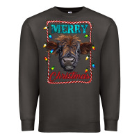 Smoke Merry Christmas Calf Premium Sweatshirt - RanaPortraitStore