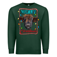 Sports Green Merry Christmas Calf Premium Sweatshirt - RanaPortraitStore