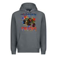 Rock easily distracted by trucks Premium Hoodie - AdoDesignShop