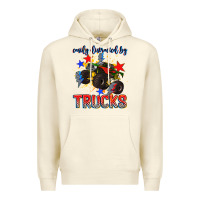 Sandshell easily distracted by trucks Premium Hoodie - AdoDesignShop