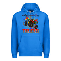 True Royal easily distracted by trucks Premium Hoodie - AdoDesignShop