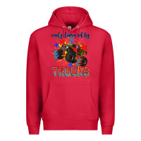 Cardinal easily distracted by trucks Premium Hoodie - AdoDesignShop