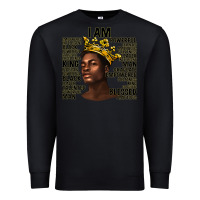 Black afro man black king i am Premium Sweatshirt - texasbilliewilder