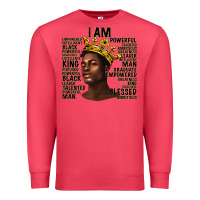 Cardinal afro man black king i am Premium Sweatshirt - texasbilliewilder
