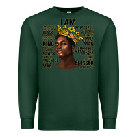 Sports Green afro man black king i am Premium Sweatshirt - texasbilliewilder