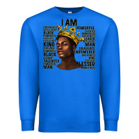 True Royal afro man black king i am Premium Sweatshirt - texasbilliewilder