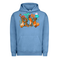 Pigment Pebble Blue rn registered nurse Urban Hoodie - AdoDesignShop