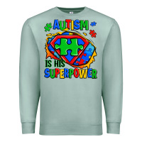 Seafoam autism is his superpower ripped Premium Sweatshirt - Zillion Design Studio