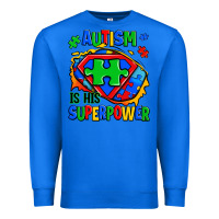True Royal autism is his superpower ripped Premium Sweatshirt - Zillion Design Studio