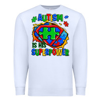 White autism is his superpower ripped Premium Sweatshirt - Zillion Design Studio