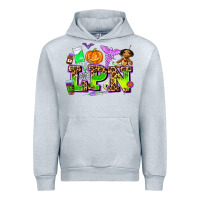 Heather Grey lpn halloween nurse with Urban Hoodie - AdoDesignShop