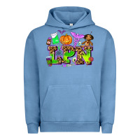 Pigment Pebble Blue lpn halloween nurse with Urban Hoodie - AdoDesignShop